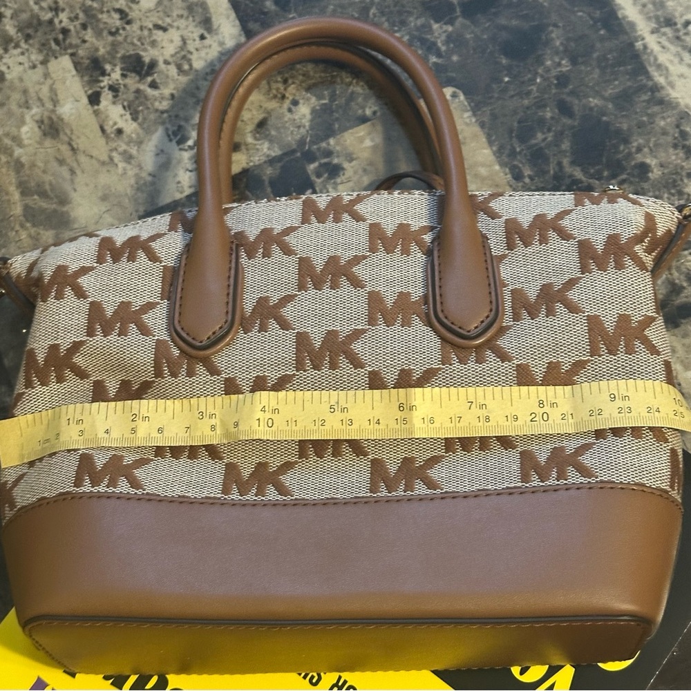 Michael Kors Brown and Tan Satchel with Gold Hardware - Picture 9 of 9